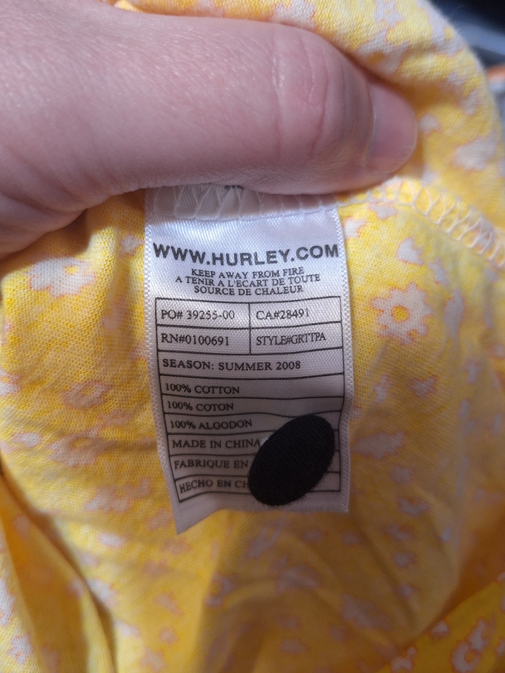 Hurley Floral Mix Dress Y2k Size XS - Picture 7 of 7